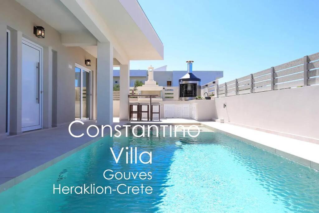 Villa Constantino With Heated Pool Kato Gouves Zewnętrze zdjęcie