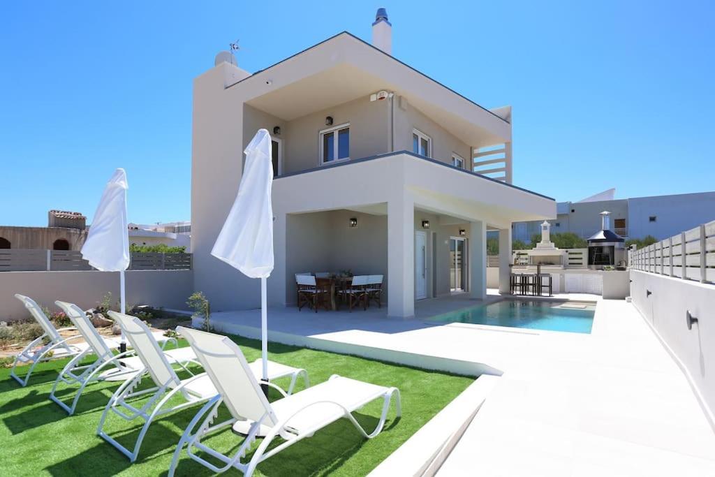Villa Constantino With Heated Pool Kato Gouves Zewnętrze zdjęcie